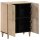 vidaXL Beistellschrank 60x33x75 cm Massivholz Mango