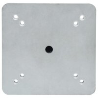 vidaXL Bodenhülse für Sonnenschirm mit Stange 16x16x52 cm Stahl