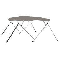 vidaXL 4-Bow Bimini-Top Grau 243x250x131 cm