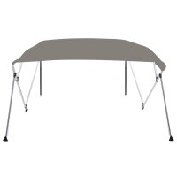 vidaXL 4-Bow Bimini-Top Grau 243x250x131 cm