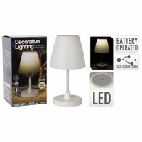 H&S Collection LED-Tischlampe Wiederaufladbar...