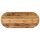 vidaXL Tischplatte 140x50x2,5 cm Oval Raues Massives Mangoholz