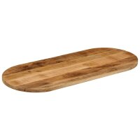 vidaXL Tischplatte 80x40x2,5 cm Oval Raues Massives...
