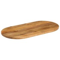 vidaXL Tischplatte 140x50x2,5 cm Oval Massivholz Mango