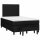 vidaXL Boxspringbett mit Matratze Schwarz 120x190 cm Stoff