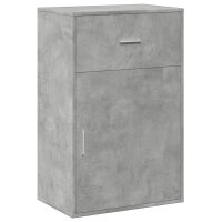 vidaXL Beistellschrank Betongrau 56,5x39x90 cm Holzwerkstoff