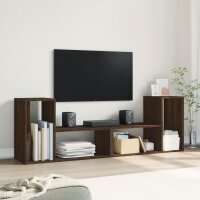 vidaXL TV-Schr&auml;nke 2 Stk. Braun Eichen-Optik 75x30x50 cm Holzwerkstoff