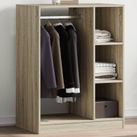 vidaXL Kleiderschrank Sonoma-Eiche 77x48x102 cm Holzwerkstoff