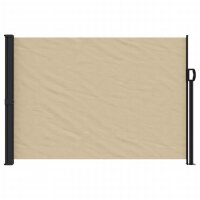 vidaXL Seitenmarkise Ausziehbar Beige 140x600 cm