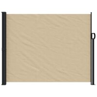 vidaXL Seitenmarkise Ausziehbar Beige 160x600 cm