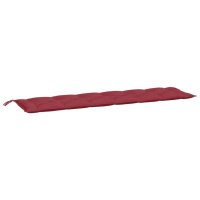 vidaXL Gartenbank-Auflage Weinrot 200x50x7 cm Oxford-Gewebe