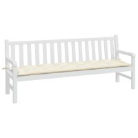 vidaXL Gartenbank-Auflage Creme 200x50x7 cm Oxford-Gewebe