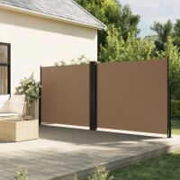 vidaXL Seitenmarkise Ausziehbar Taupe 160x1200 cm