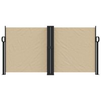 vidaXL Seitenmarkise Ausziehbar Beige 120x600 cm