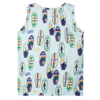 Kinder-Tanktop Hellblau Melange 92