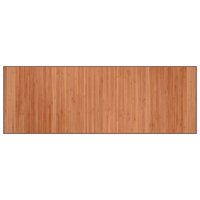 vidaXL Teppich Rechteckig Braun 70x200 cm Bambus