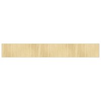 vidaXL Teppich Rechteckig Hell Natur 70x500 cm Bambus