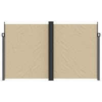 vidaXL Seitenmarkise Ausziehbar Beige 200x1200 cm