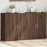 vidaXL Sideboards 2 Stk. Braun Eichen-Optik 60x31x70 cm Holzwerkstoff