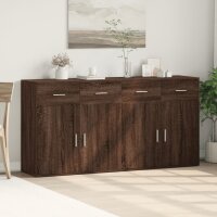 vidaXL Sideboards 2 Stk. Braun Eichen-Optik 79x38x80 cm Holzwerkstoff