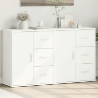 vidaXL Sideboards 2 Stk. Wei&szlig; 60x31x70 cm Holzwerkstoff