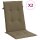 vidaXL Hochlehner-Auflagen 2 Stk. Melange Taupe 120x50x4 cm Stoff