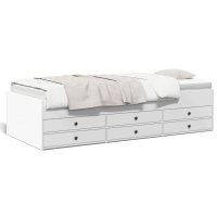 vidaXL Tagesbett mit Schubladen Weiß 100x200 cm...