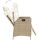 vidaXL 5-tlg. Garten-Essgruppe mit Kissen Beige Poly Rattan