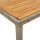 vidaXL Gartentisch mit Akazienholz-Platte Grau 190x90x75cm Poly Rattan