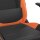 vidaXL Gaming-Stuhl mit Massagefunktion Schwarz und Orange Kunstleder