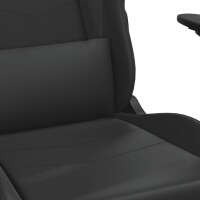 vidaXL Gaming-Stuhl mit Massagefunktion Schwarz Kunstleder