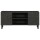 vidaXL TV-Schrank Schwarz 105x33x46 cm Massivholz Mango