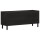 vidaXL TV-Schrank Schwarz 105x33x46 cm Massivholz Mango