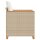 vidaXL Gartensessel mit Kissen Beige Poly Rattan