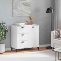 vidaXL Sideboard VIKEN Wei&szlig; 80x40x80 cm Holzwerkstoff