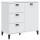 vidaXL Sideboard VIKEN Wei&szlig; 80x40x80 cm Holzwerkstoff