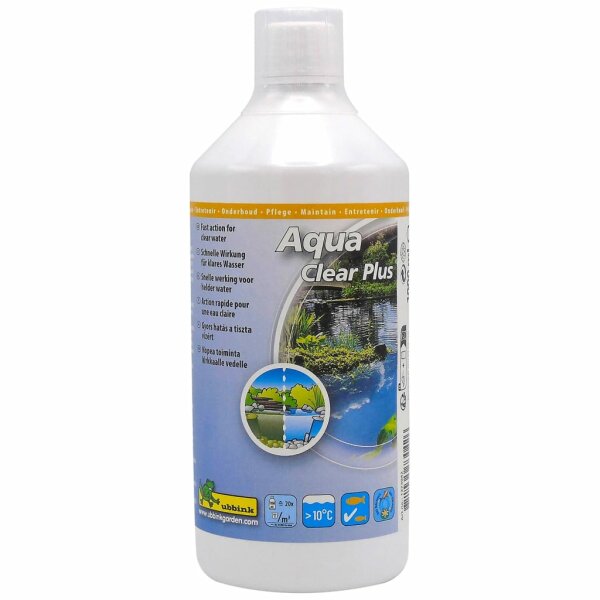 Ubbink Teich-Wasseraufbereiter Aqua Clear Plus 1000ml f&uuml;r 20000L