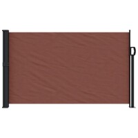 vidaXL Seitenmarkise Ausziehbar Braun 120x600 cm