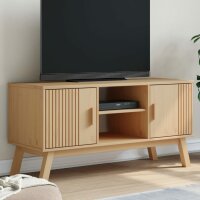 vidaXL TV-Schrank OLDEN Braun 114x43x57 cm Massivholz Kiefer