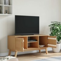 vidaXL TV-Schrank OLDEN Braun 114x43x57 cm Massivholz Kiefer