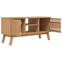 vidaXL TV-Schrank OLDEN Braun 114x43x57 cm Massivholz Kiefer