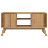 vidaXL TV-Schrank OLDEN Braun 114x43x57 cm Massivholz Kiefer