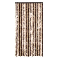 vidaXL Fliegenvorhang Beige und Hellbraun 100x200 cm Chenille