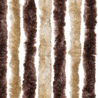 vidaXL Fliegenvorhang Beige und Hellbraun 100x200 cm Chenille