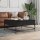 vidaXL Couchtisch Schwarz 95x95x45 cm Holzwerkstoff und Metall