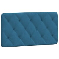 vidaXL Kopfteil-Kissen Blau 100 cm Samt