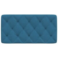 vidaXL Kopfteil-Kissen Blau 100 cm Samt