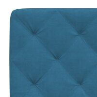 vidaXL Kopfteil-Kissen Blau 100 cm Samt