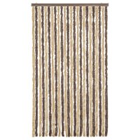 vidaXL Fliegenvorhang Dunkelbraun und Beige 100x230 cm Chenille