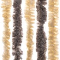 vidaXL Fliegenvorhang Dunkelbraun und Beige 100x230 cm Chenille